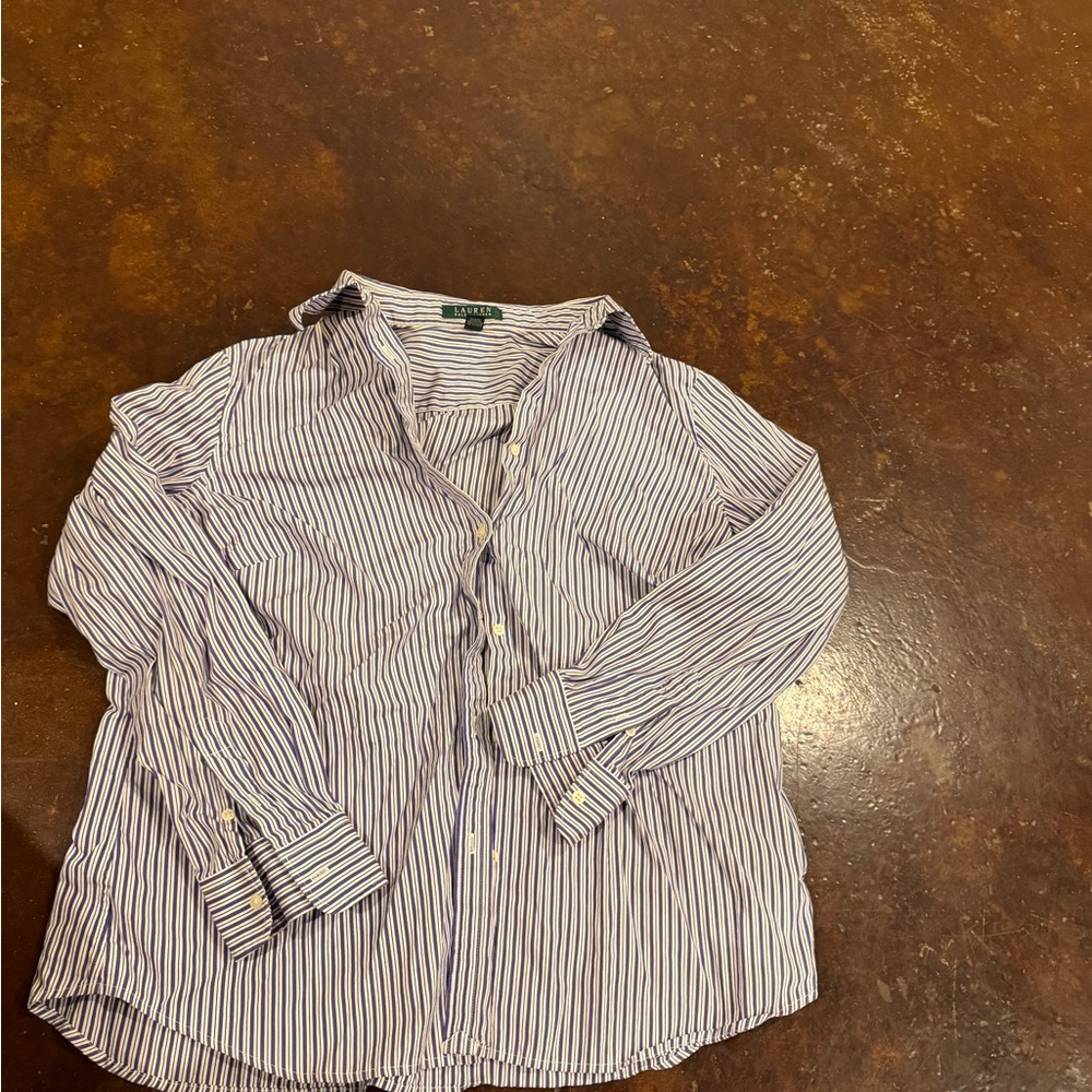 Striped Button-Up Shirt